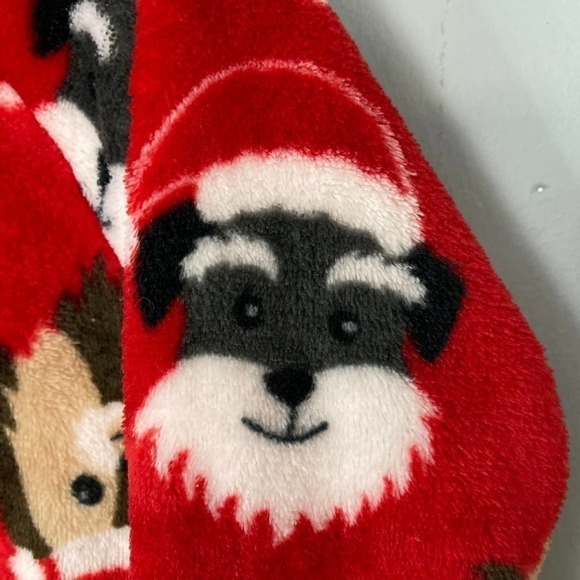 COLD Rush Red Plush Minky Fleece Puppy Dog Santa Christmas Holiday Sweatshirt 2T - Picture 7 of 13
